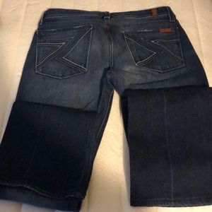 7 For All Mankind jeans. Dark wash.